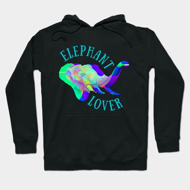 Neon Blue Elephant Lover Shirt Cute Shirt Funny Shirt Animal Shirt Nature Shirt Africa Shirt Inspirational Shirt Sarcastic Shirt Pet Lover Shirt Birthday Gift Hoodie by EpsilonEridani